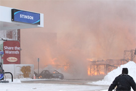 CTVNews image of helicopter rescue & fire flames. A CMC Rescue Equipment Blog Post.