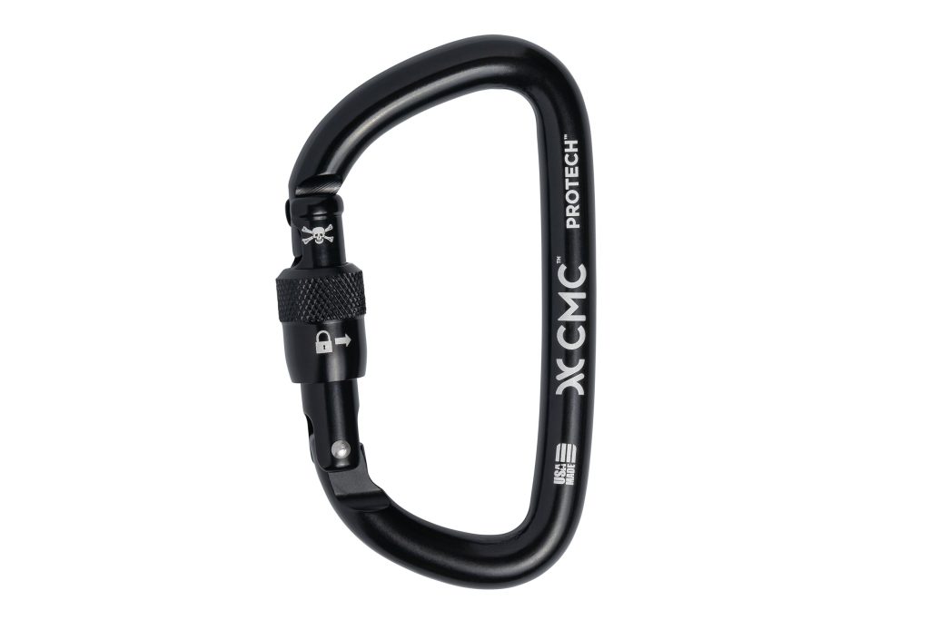 Black Aluminum Autolock Carabiner, LG