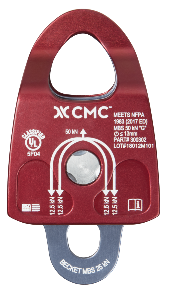 Aluminum Prusik Minding Double Rescue Pulley CMC PRO