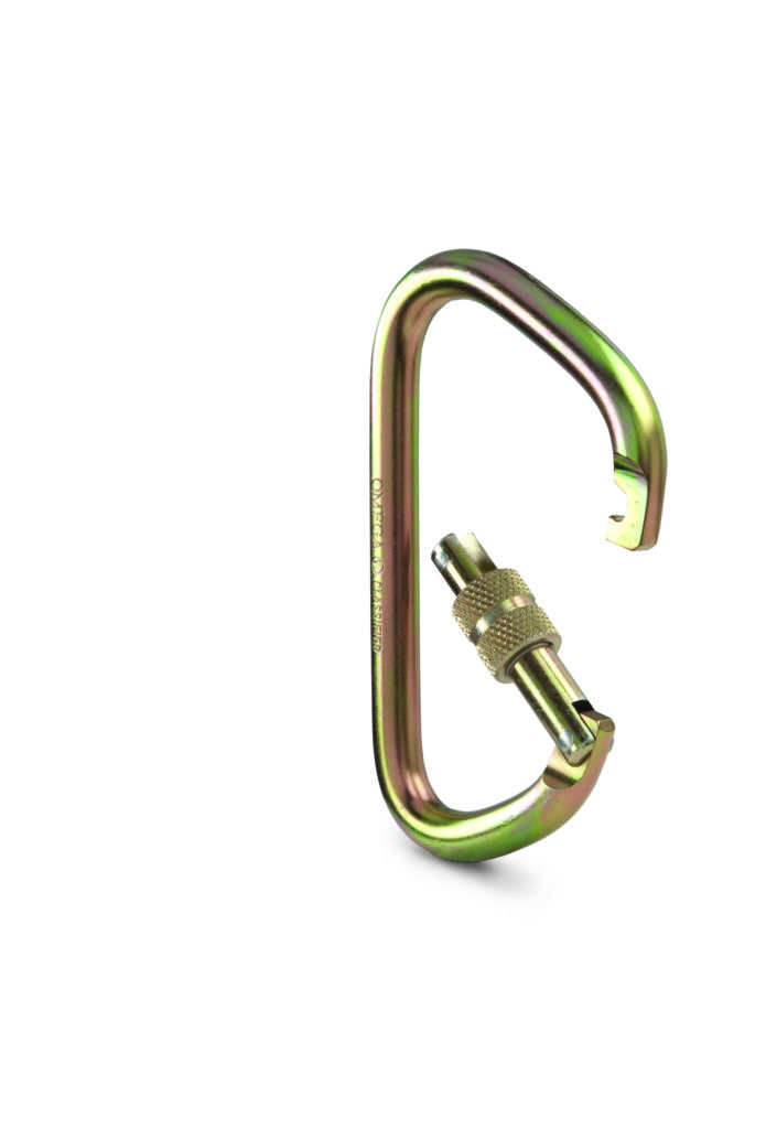 XLarge Steel D Carabiner, Industrial HighStrength CMC PRO